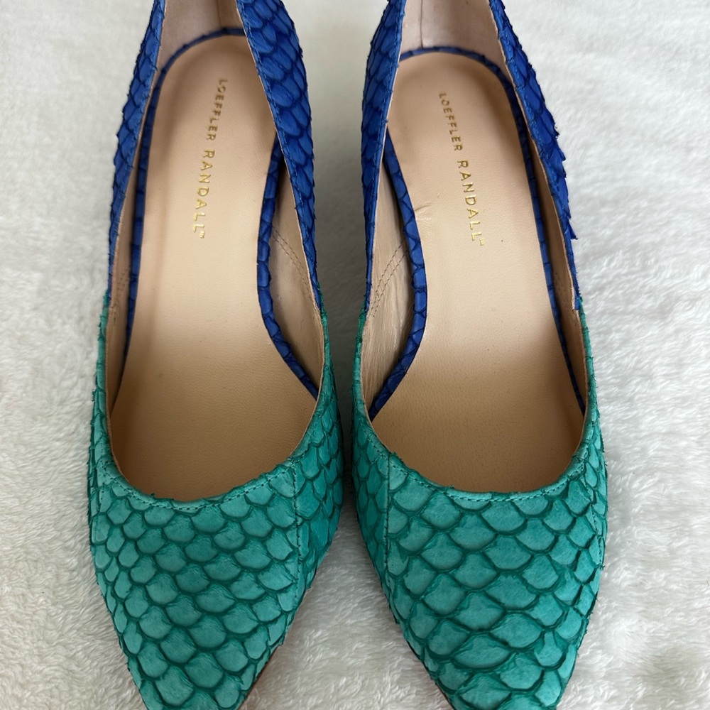 Loeffler Randall Blue and Green Women's Shoes